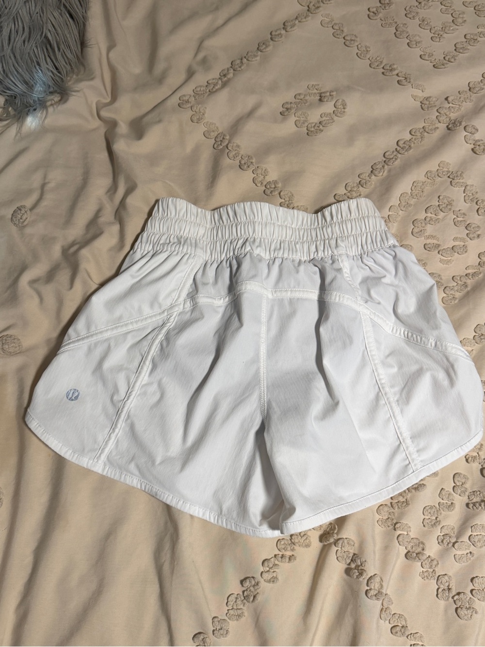 lululemon athletica White Women's Athletic Shorts with Elastic Waist